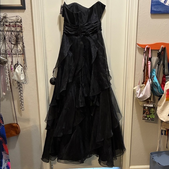 David's Bridal Elegant Black Maxi Dress - Picture 7 of 7